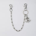 Chrome Hearts anchor chain jeans military flower matching chain